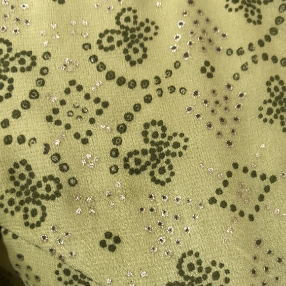 Ridhi Mehra x Indya Wide Leg Flare Jumpsuit Size XS Green Gold Print - Picture 5 of 12